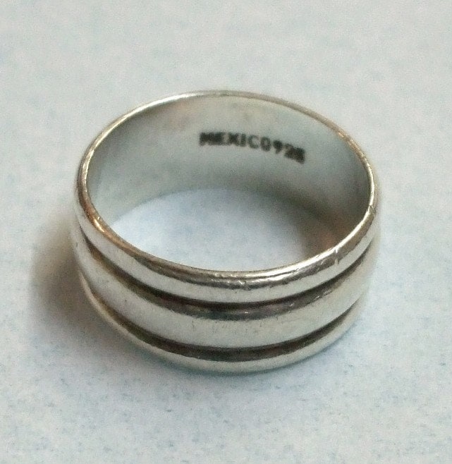 Items similar to Vintage Mexico 925 Sterling Silver Ring on Etsy