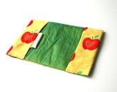 Passport cover kids red apples