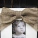 Rustic Burlap Picture Frame