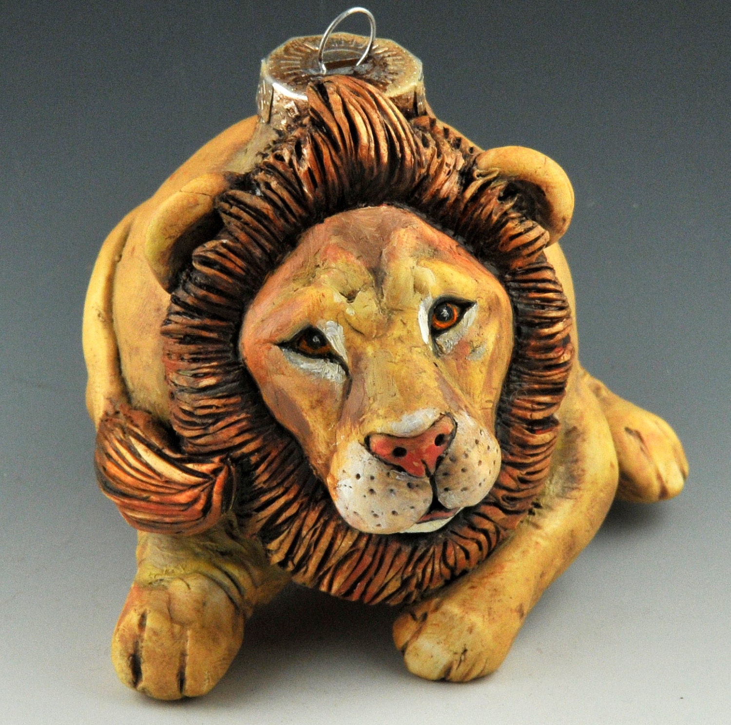 vintage style Christmas ornament, The Lion