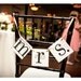 SALE Mr. and Mrs. Wedding Signs In Black and Silver Only With Your Choice Of Ribbon Color