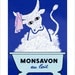 French Poster Print - Vintage print - Monsavon au lait - 11x14 print