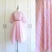 SALE - Pink Party Dress / 50s 60s Dress / Spring Fashion Day Dress / Medium