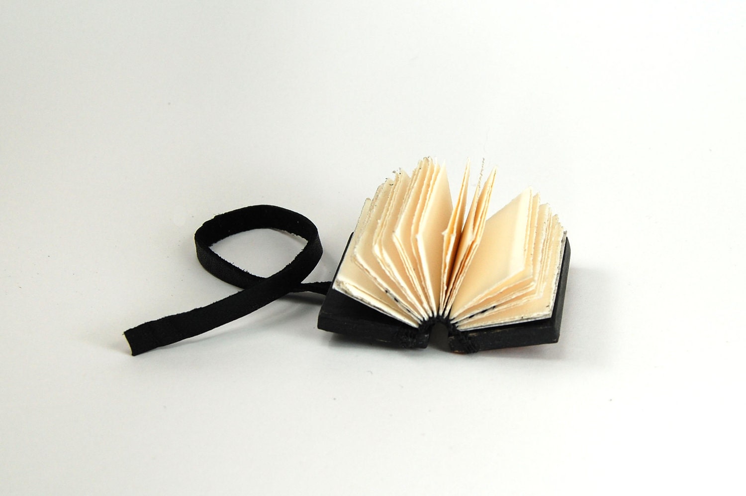 tree bark journal - small handmade wood book - woodland rustic mini