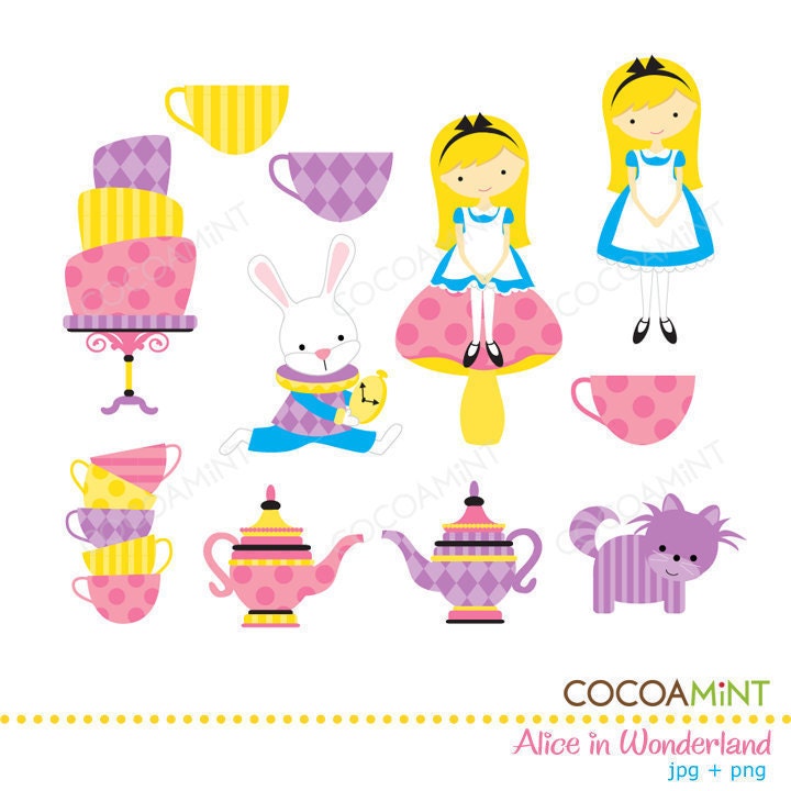 alice in wonderland cards clipart - photo #50