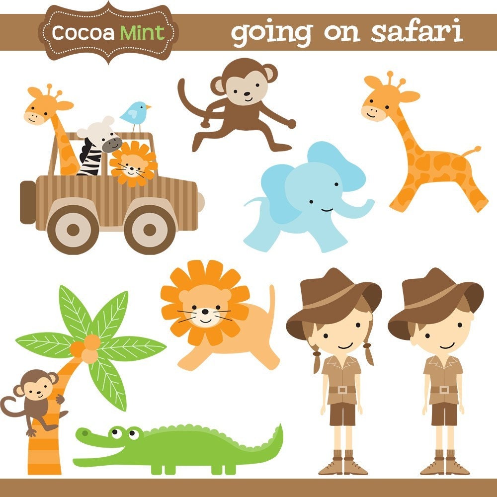 free clipart safari animals - photo #26