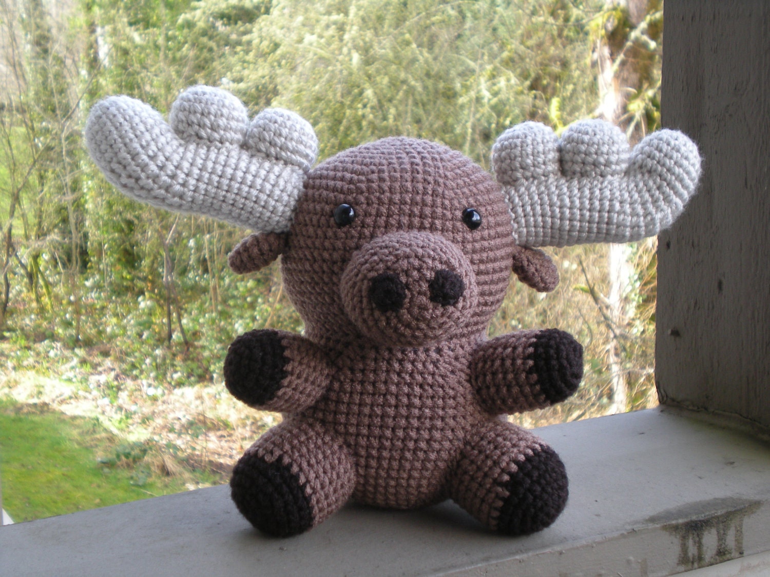 Marvin the Moose - Amigurumi six point Moose