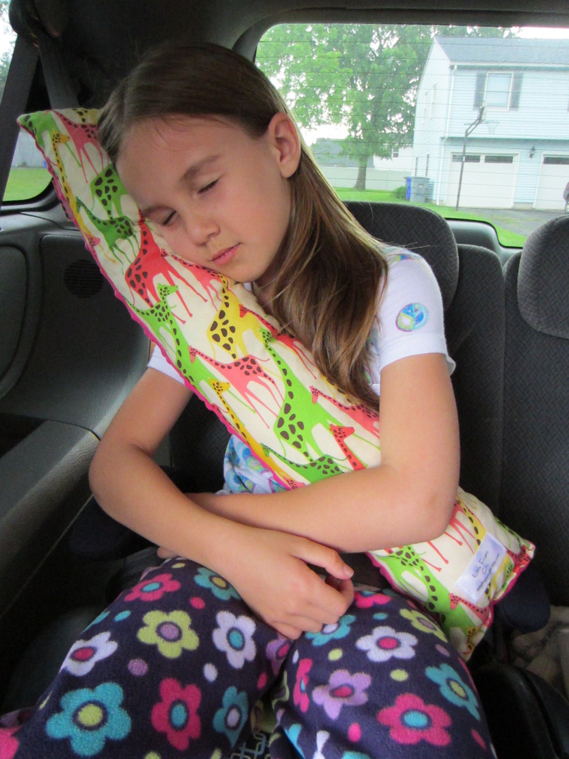 Seat Belt Pillow with pocket - DESIGN YOUR OWN - Made To Order
