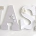 Large Wooden Letters, Decoupaged Wooden Letters, Laundry Room Sign, Nursery Décor, Wall Hanging, Custom Home Décor, Personalized