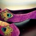 Purple  Peacock Flats ... Size 7.5