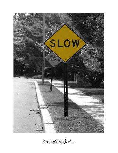 Card For Runners, No "SLOW", SS046
