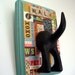 DogTail Leash Holder- X0X0 PatchWork Paws - with Optional Letter Tiles