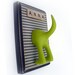 Dog Tail Leash Holder  - Cream Stripes  -  Personalize it with Optional Letter Tiles