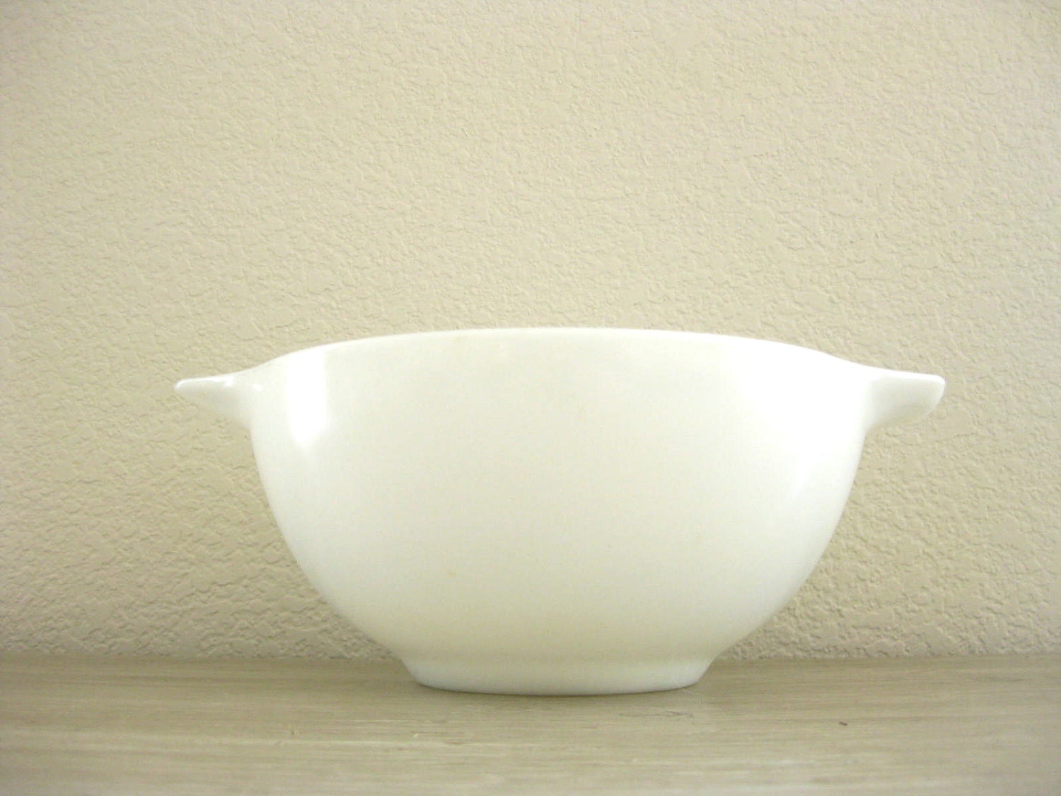 Vintage Pyrex Opal White Glass Cinderella Take and Bake Mixing Bowl
