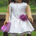 American Girl Doll Clothes-Ruffled Silk Dress and Totebag