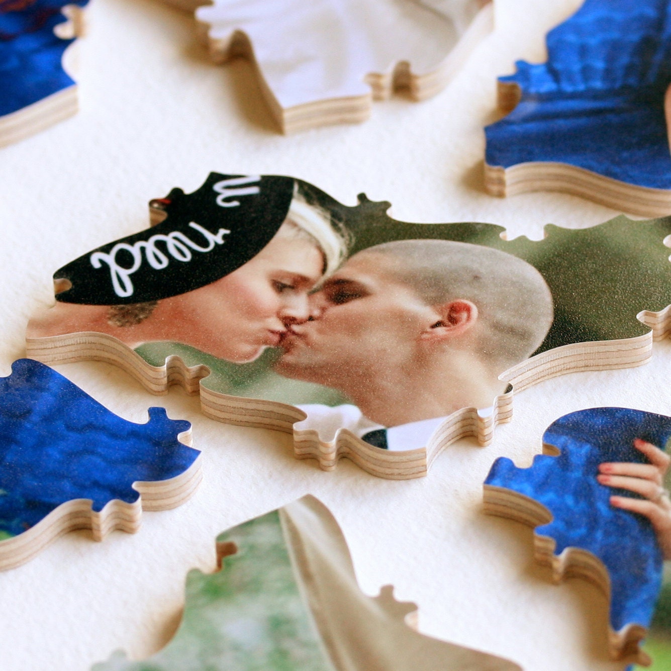 20 piece Wedding Guest Book Puzzle PHOTO - a fun way to use your best engagement photo