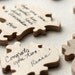 100 piece Rustic Guest Book Wedding Puzzle WOOD perfect for barn wedding