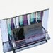 Stained Glass Business Card Holder Purple Lavender Blue Art Glass Fathers Day Office Graduation Gift Desk Accessory New Job OOAK