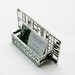 Stained Glass Business Card Holder Black White Clear Art Glass Modern Contemporary Office Fathers Day Handmade OOAK Unisex
