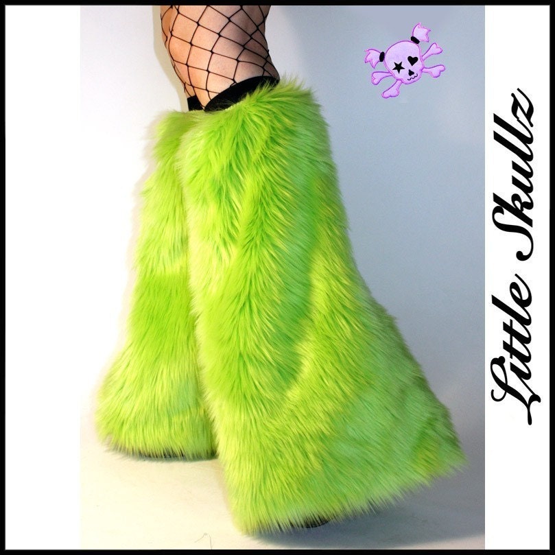 fur rave boots