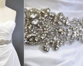 Luxury Couture Applique with Large Center Rose Design