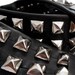 Punk Bike Tube Studded Upcycled Black Belt by Rogue City Killers