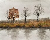 Winter Trees - 9x12