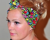 Bow Headband Hair Scarf Head Scarf Tie Up Hair Band Turban Headband Flower Headwrap Gift under 20
