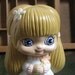 Big Eye Blythe Doll Style Girl Figurine 1970s