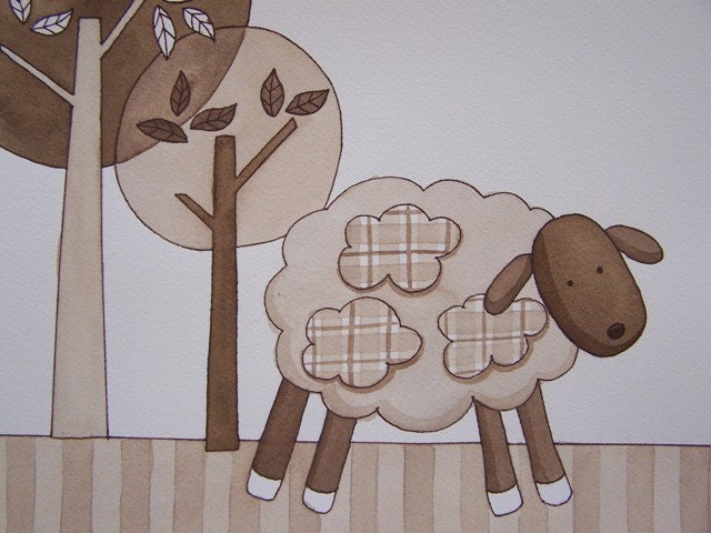 sweet lambie dreams kids nursery art set of 3 prints for nursery
