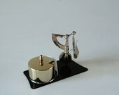 Vintage Brass letter scale stamp holder