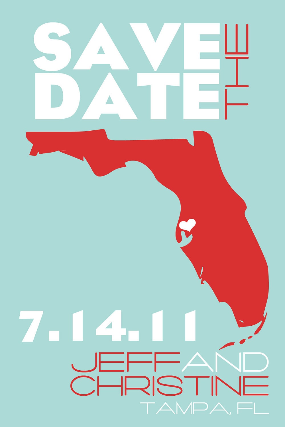Save-the-Date Postcard (State) - Customize It/Print Unlimited