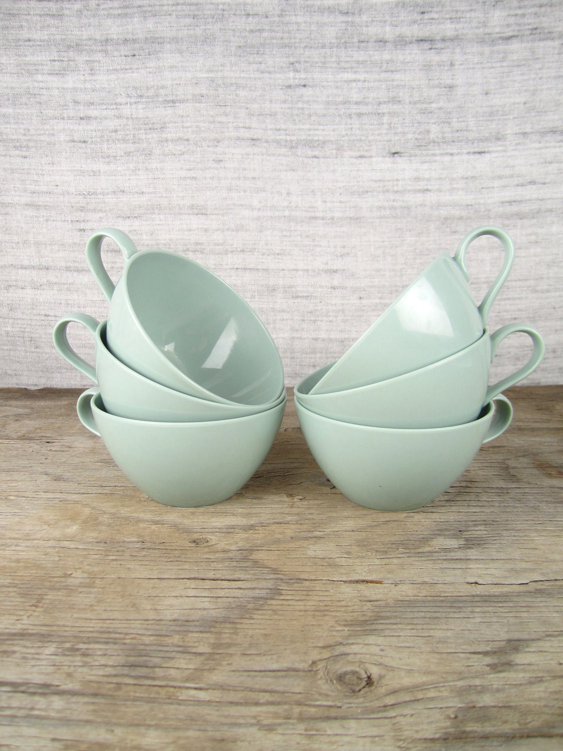 v i n t a g e Retro Green Plastic Melmac Cups