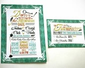 Mad Hatter Tea Wedding Invitation Set - Turquoise Palette