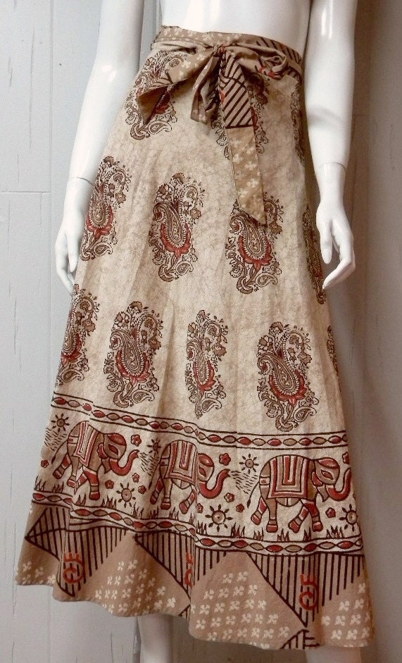 Made In India Cotton Wrap Skirt