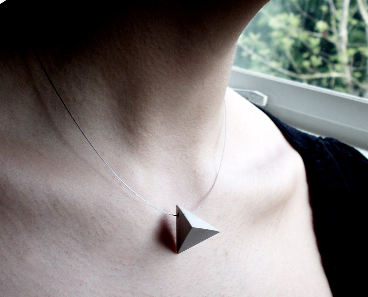 Pyramid and Concrete - Necklace