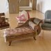 Dollhouse miniature designer accent chair