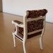 Dollhouse miniature designer accent chair