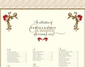 Wedding Seating Chart / Reception Seating Chart / Receptions Seating Chart / guest / table / poster / pdf or full color print