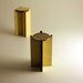 Modern End Table Set in Bamboo, Dollhouse Miniature Furniture in 1:12, One Inch Scale, "Simplism" End Tables Set of 2