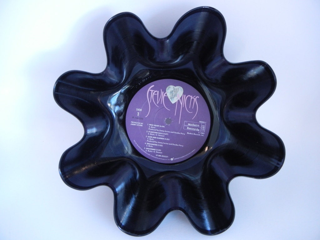 STEVIE NICKS Recycled Record Bowl (The Wild Heart)