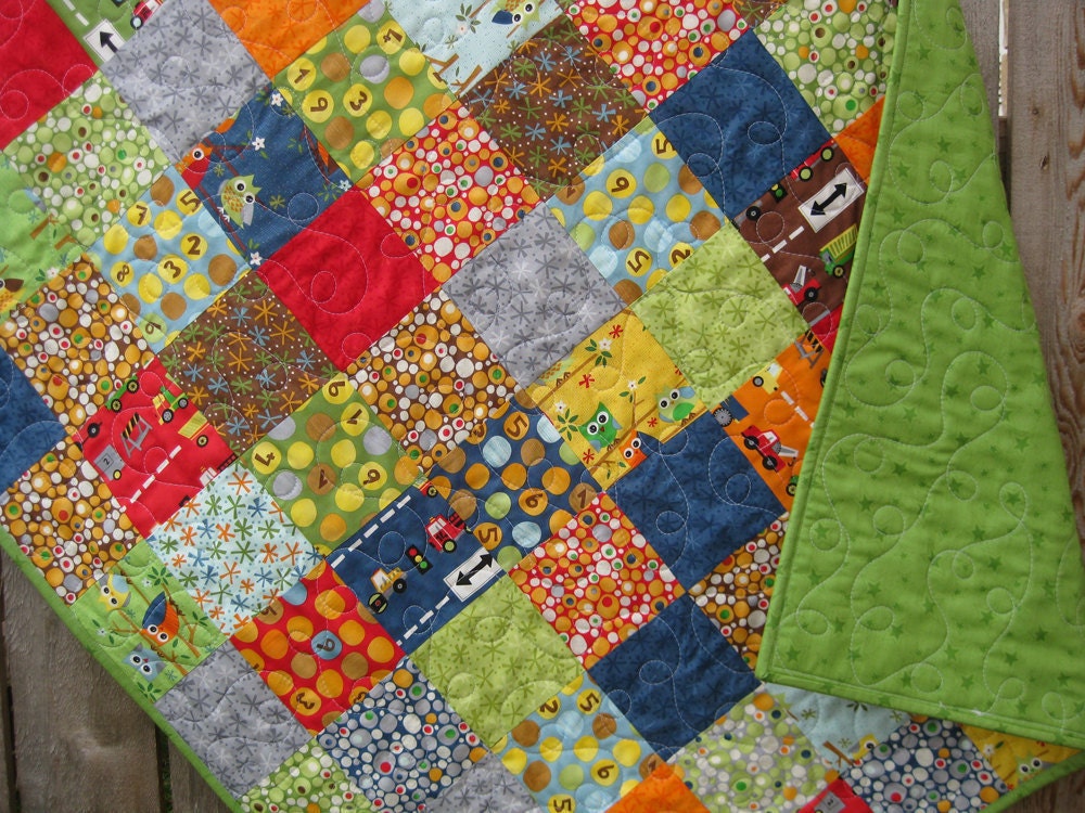 All Boy Quilt Ten Little Things I Spy
