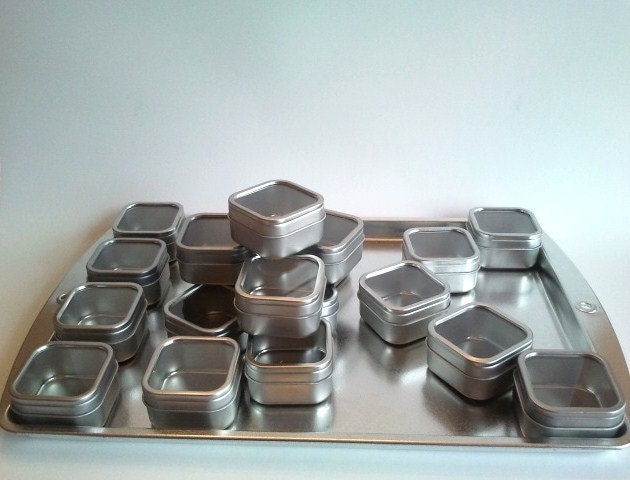 50 Magnetic Window Top Spice Tins