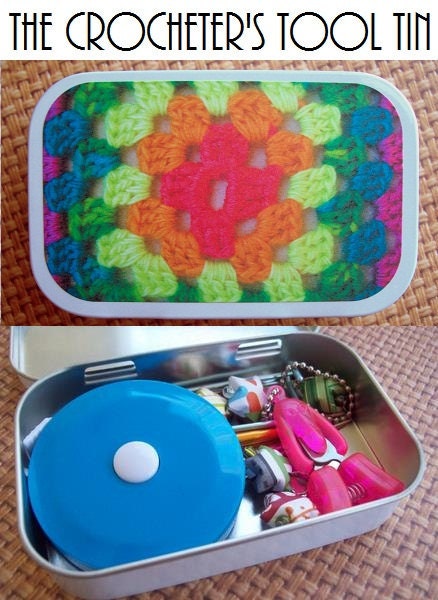 Granny Square: The Crocheter's Tool Tin for your Crochet Project Bag