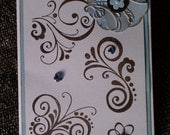 Happy Birthday Card with Blue and Brown
