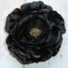 NEW COLOR - Black Silk Ruffle Ranunculus Flower - Single
