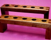 HANDCRAFTED WALNUT BOTTLE STOPPER DISPLAY STAND