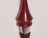 Wine Bottle Stopper Handmade in Exotic Purple Heart Hardwood