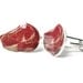 Steak Cuff Links Cufflinks Red Raw Meat Mark Ryden Gifts For Men Unisex Silver Fathers Day Gag Gift Ron Swanson