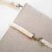 15 inch MacBook or Laptop sleeve with attachable strap -Oatmeal Linen with Braided Strap Closure, Unique Design of BagyBag